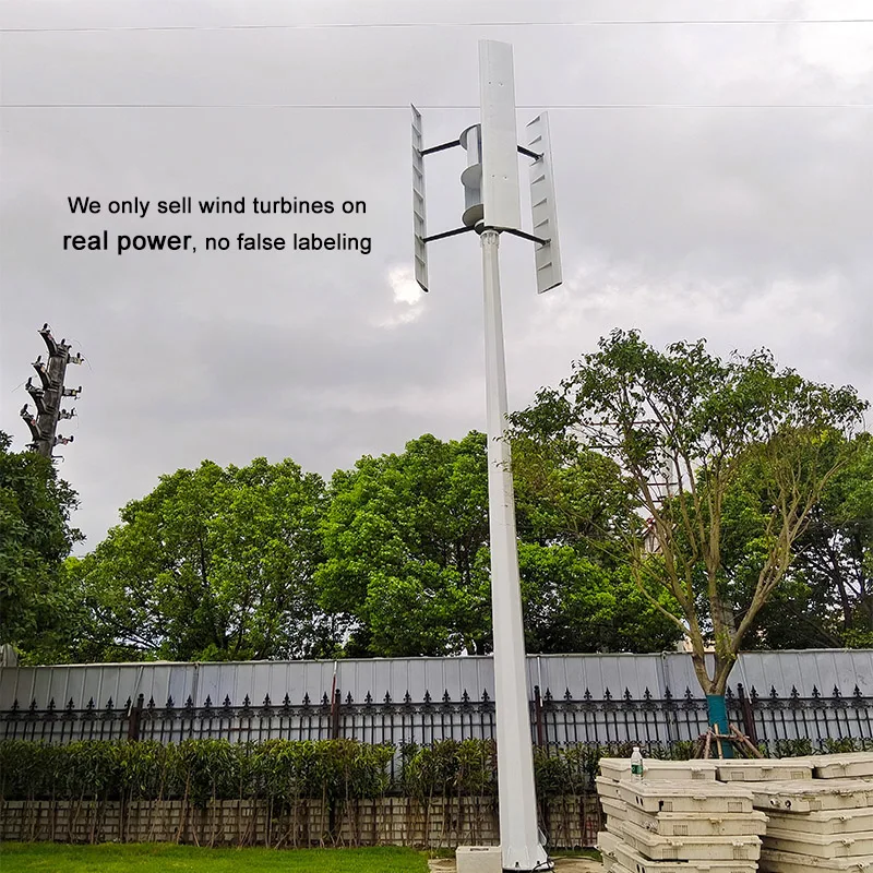 Residential 1kw 1200w Eolic Turbine Vertical Wind Power Generator for Home Use