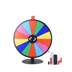 Custom Advertising Lucky Display Casino Roulette Wheel Dry Erase Color 12 Inch Casino Prize Wheels