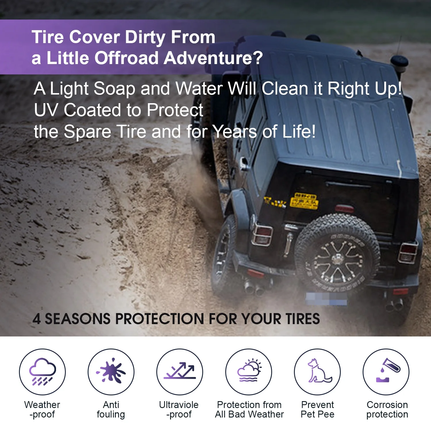 Custom Waterproof Rustproof Oxford Silvering Wheel Covers Personalized Spare Car Tire Bag Wheel Cover Truck Jeep Accessory