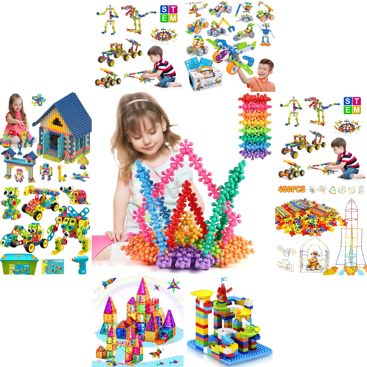 Montessori Kids Educational Toys STEM building blocks for kids