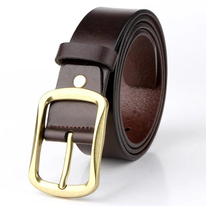 New Fashion Style Leather Jeans Belts Women Cowhide Lady Dress Belt With Pin Buckle Alloy for Wholesale