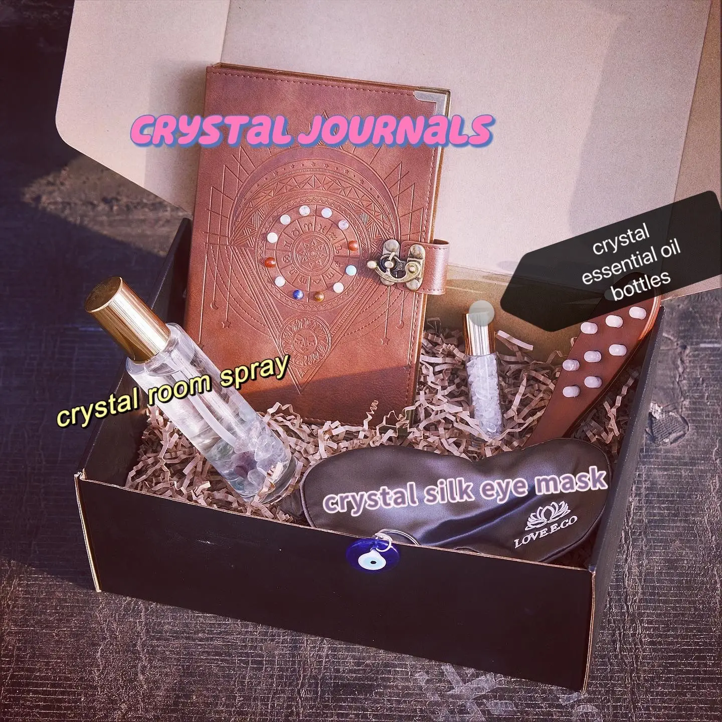 Private Custom Luxury Spiritual Box Mystery Natural Gemstone Crystal Mystery Box