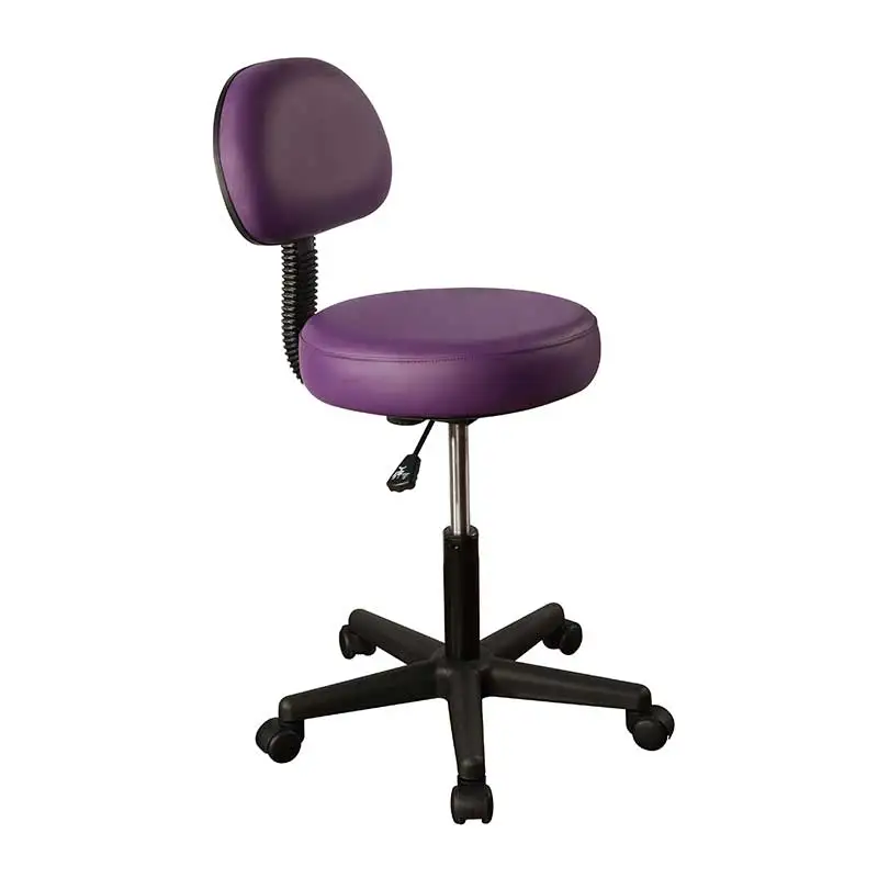 Hi5 Professional Pneumatic Nylon Base Adjustable Height Modern Ergonomic Office Chair Rolling Stool With Back Support