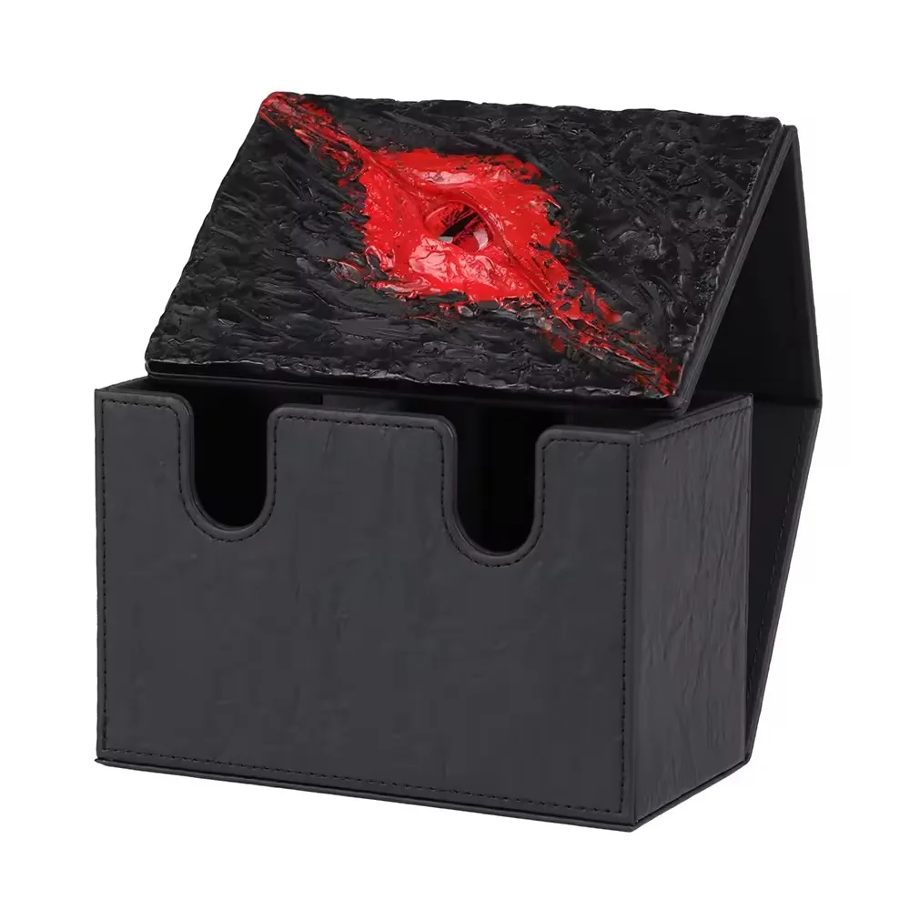 Rating Brick Storage Box Ballerina Card Brick Collection Powerful Magnetic Card Pu Leather Deck Game Card Box Top Loader Box