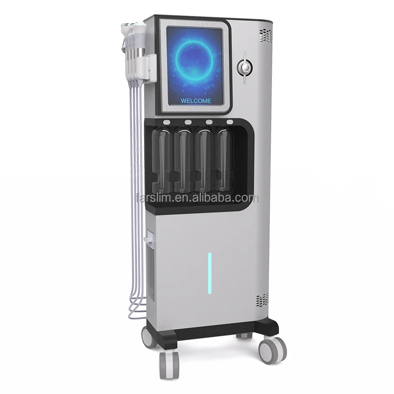 Farslim 8 IN 1 Alice Super Bubble Max Facial dermabrasion H2O2 Diamond Skin cleaning CO2 Oxygen Jet Peel CO2 Skin care Machine