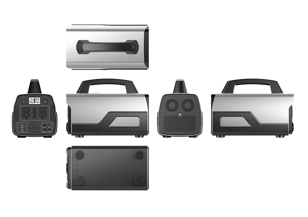 300W 500W Mobile Solar Generator System with foldable Solar Panel Include for Home Outdoors Camping Portable Power Station