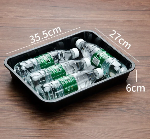 Food grade plastic serving thicker frozen meat pork chicken trays for restaurant fruit shops uses