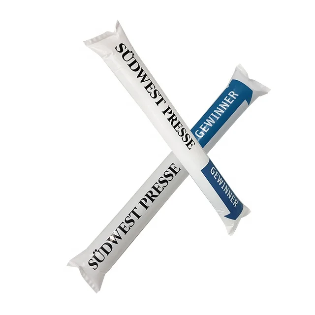 
High Quality Custom Printing Colorful Hand Clap Noise Maker Inflatable Cheering Stick 