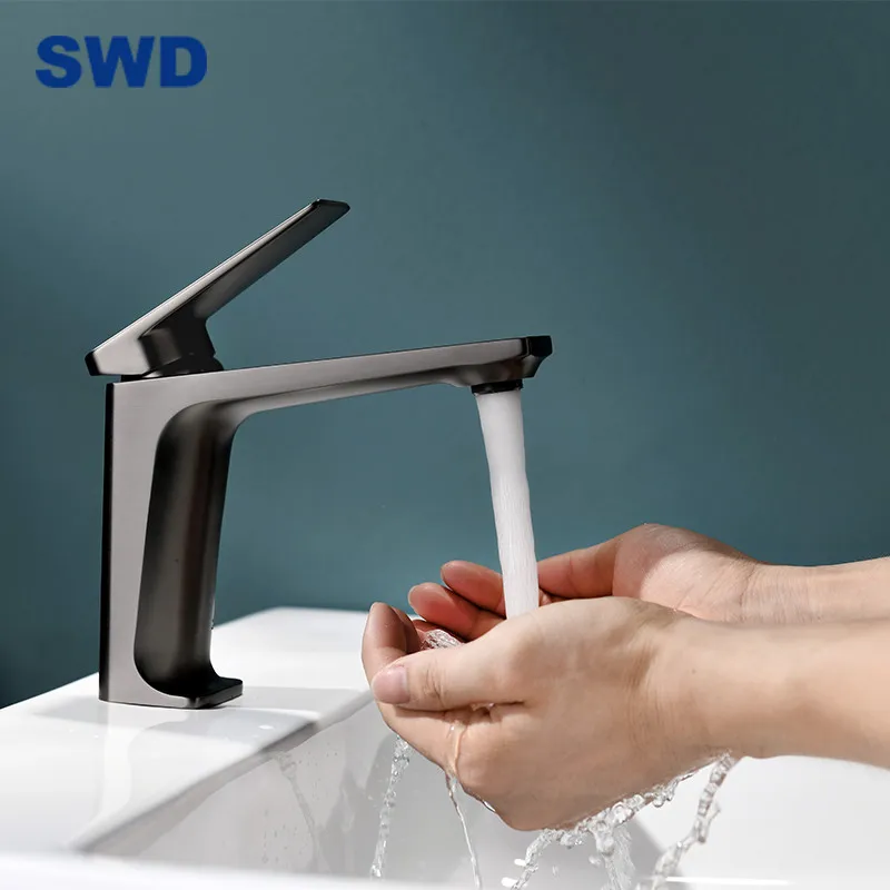 Boiling Water Taps Waterfall Basin Motion Bathroom Faucet Production Mixer Tap Sink Black