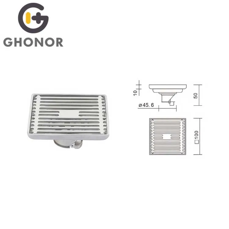 Ghonor Names High Quality Luxury China Bathroom Fittings Accessories Bath Room Toilet Floor Water Drainer Stainless Steel