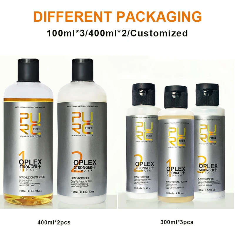 Hot Selling hair care set for bleaching rebonding and coloring 100ml 400ml oplex bond reconstructor hair repairing treatment