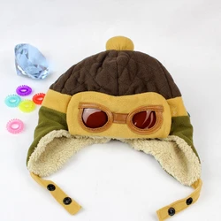 Лидер продаж Guangzhou Дети Мода hat зима мультфильм детей пилотов кепки