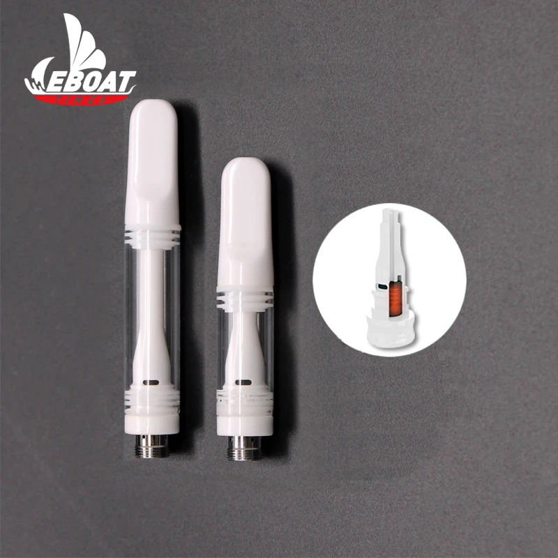 
USA popular Childproof design ceramic vape cartridge 0.5/1.0ML full ceramic cartridge 