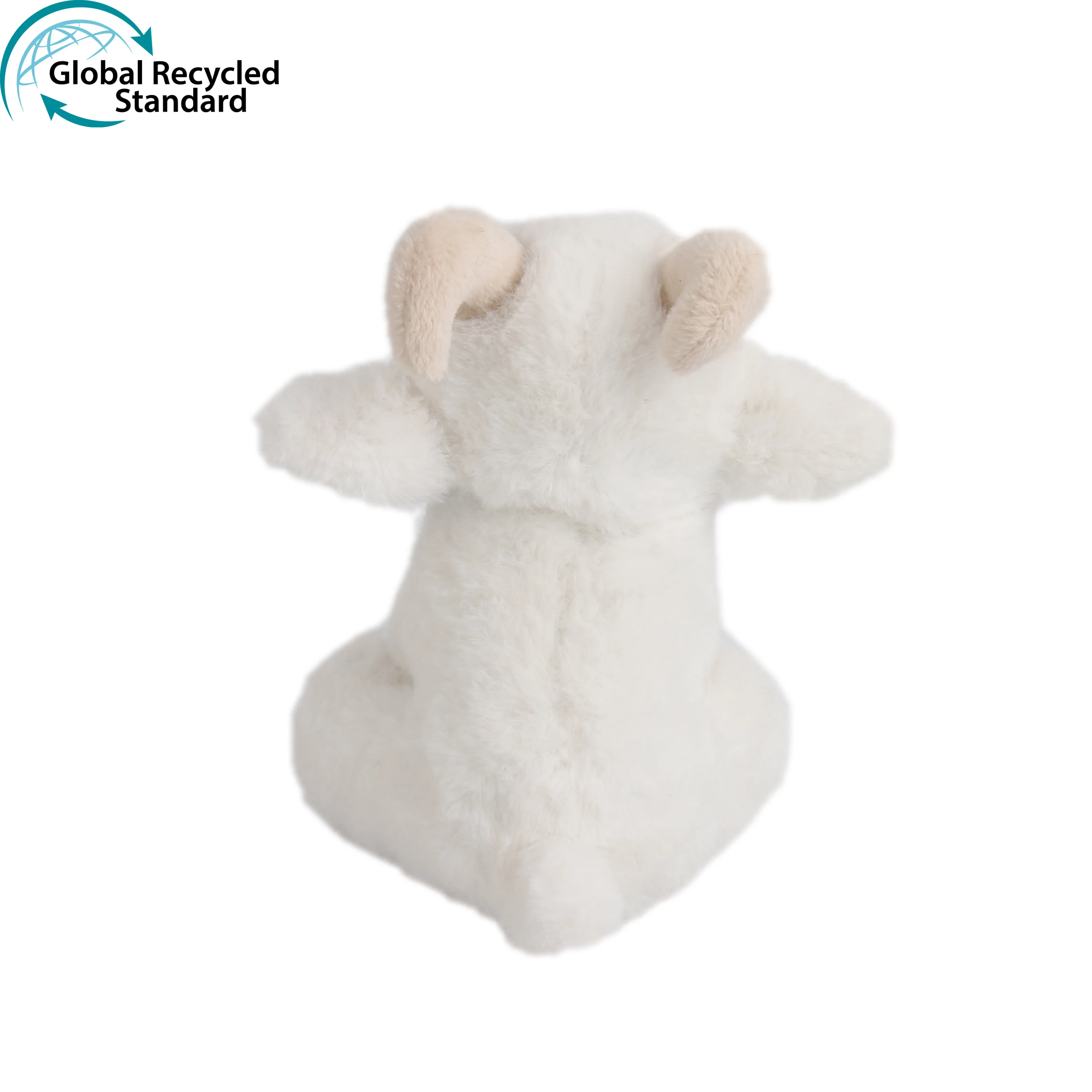 GRS certified recycled polyester RPET eco-friendly plush goat stuffed toy