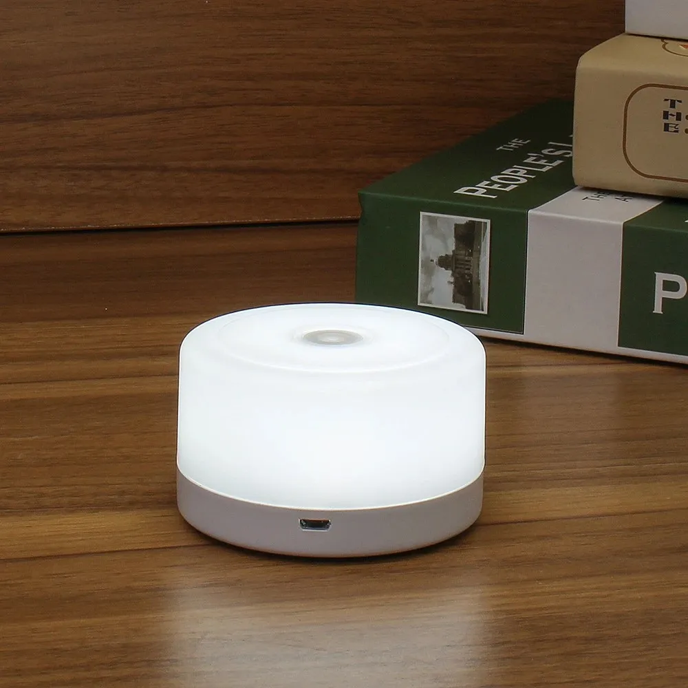 LED USB Rechargeable Wireless Touch Switch Nursery Dimmable Cute Portable Smart Mini Soft Night lights for Baby
