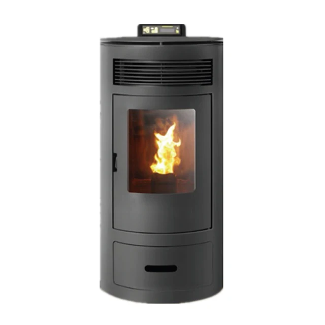 12kw Round Spain Portable China On Sale Cheap Fireplace Display Wood Pellet
