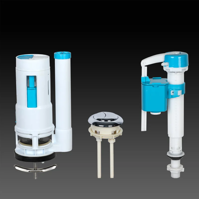 CP-201 High Quality Factory Offer Toilet Cistern Flush Valve Plastic Tank Fitting For One Piece Toilet