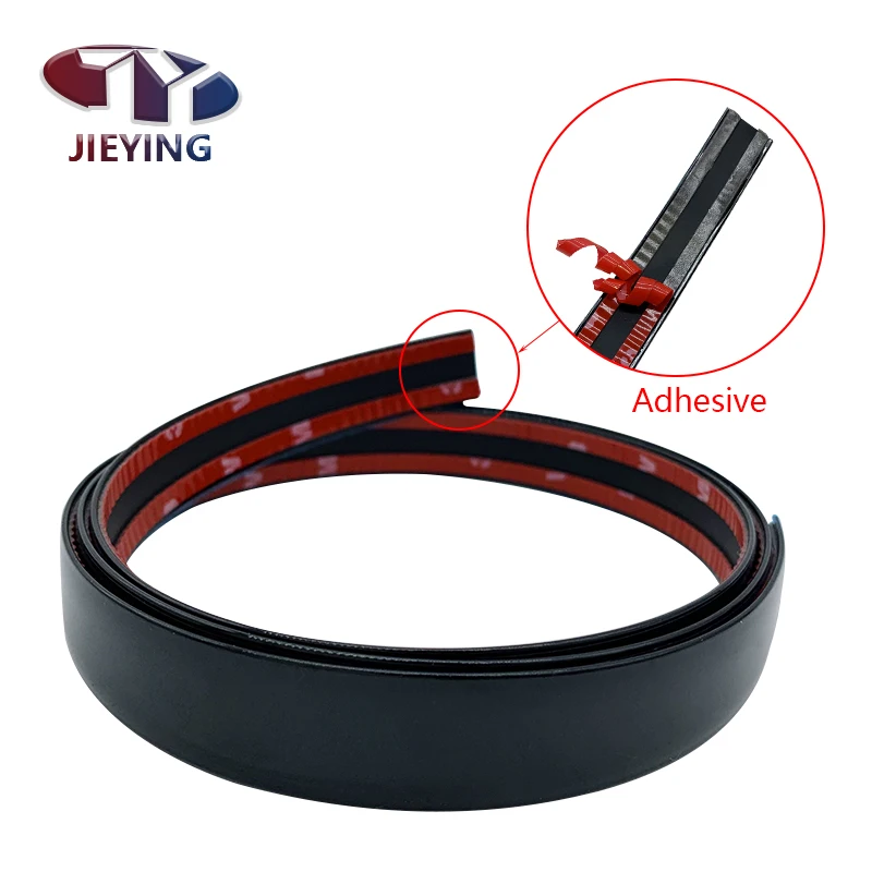 JIEYING High Quality Chrome Black Adhesive PVC Plastic Edge Banding for Furniture and Sofa Decoration Stirp