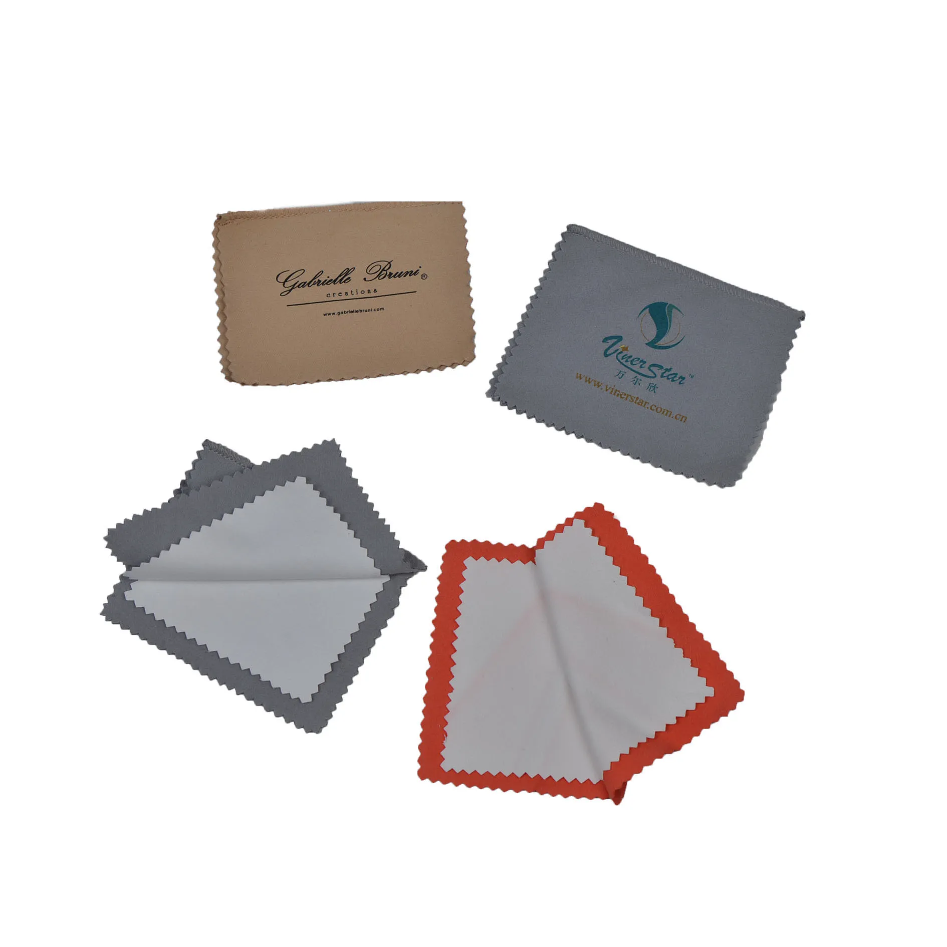 
Personalized Anti Tarnish chemical treated 4 layers jewelry cleaning and polishing cloth 