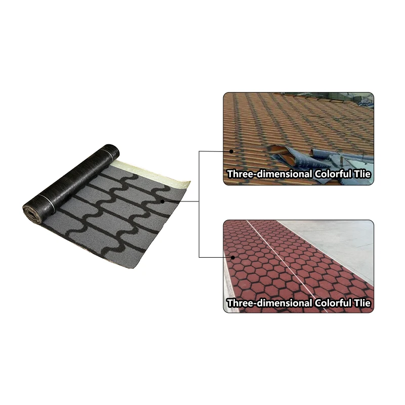 Hot Selling Polyester Felt Three-dimensional Colorful SBS Modified Bitumen Waterproof Membrane