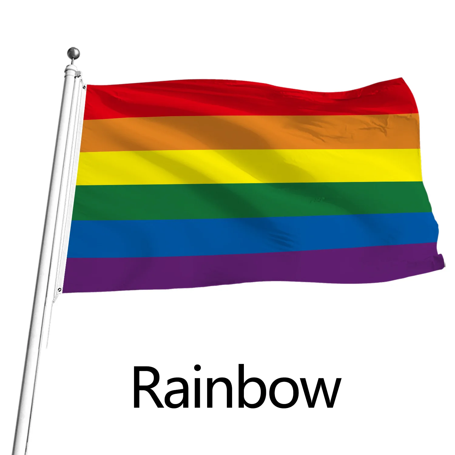 Outdoor event advertising Each section flag custom-made, Rainbow Flag 14 * 21 CM small flag