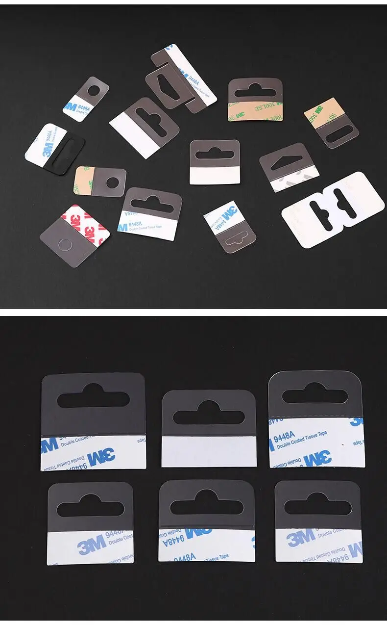 Plastic adhesive hook paper box adhesive hook merchandise display hook