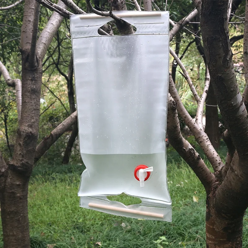 10L Premium Portable Collapsible Water Container with Spigot, BPA Free Water Storage Bag Jug Foldable Water Tank for camping