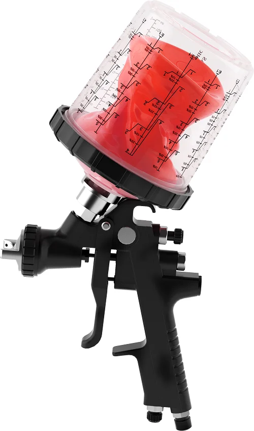 Paint spray gun system with 125mic filter 600ml/650ml, plastic paint liners cup,outer cup and lid for spray gun
