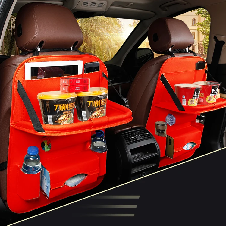 new design car back front seat protector organizer with lots of pockets