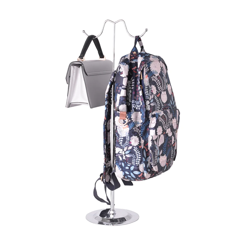 Retail Bags Store Design Fixture Metal Women Purse Handbag Hand Bag Display Holder Stand Hanging Rack