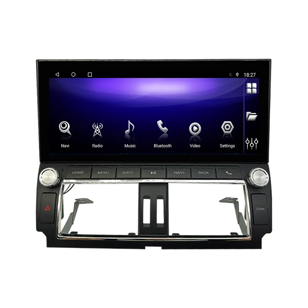 Автомагнитола 12 3 дюймов Android 13 для Toyota Prado Стерео GPS навигация DSP Carplay