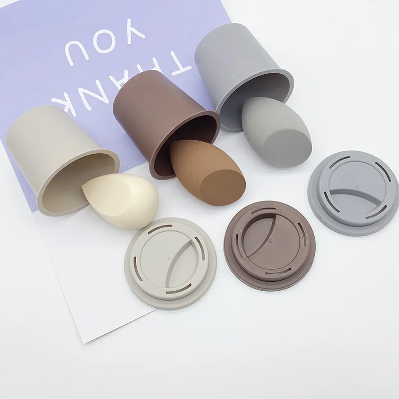 FEIYAN Face Coffee Cup Soft No Latex Free Beauty Sponge Coffee Cup Makeup Cosmetic Wholesale Private Label Esponja De Maquillaje