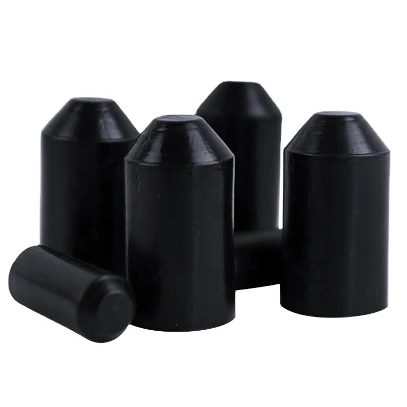Heat Shrink Rubber Cable End Caps Heat Shrink Sealing Cap Electrical Cable Sealing Protect End Caps