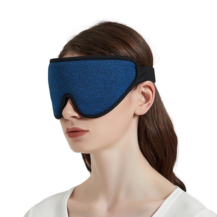 USB heated eye mask temperature control Set time Heat shielding 3d sleep eye mask Custom large mask