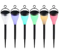 Solar Color Change Outdoor Garden Light Flame Torch Light Solar Solar Recharging Led Flame Light