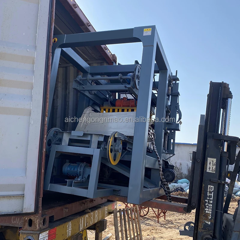 Aichen QT4-24 high quality full automatic concrete cement hollow block brick interlock paver making machine