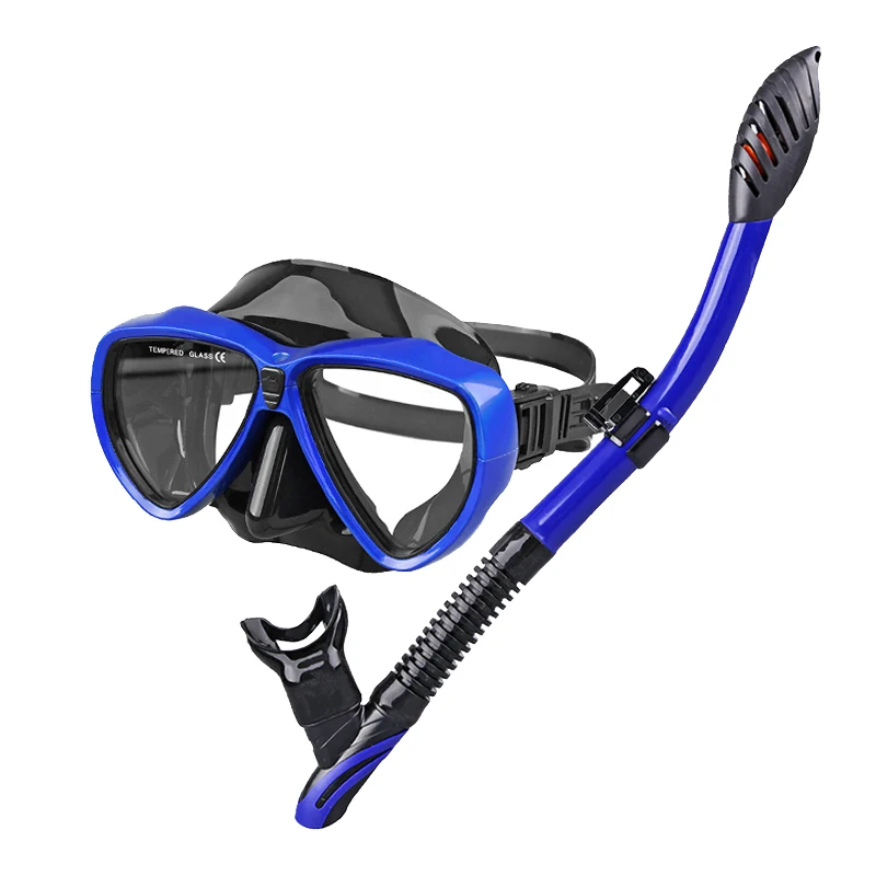 Aloma Anti-Fog Dry Snorkel Set Fashionable Colorful Silicone Diving Gear for Adults Free Breathing Equipment for Scuba Swimming