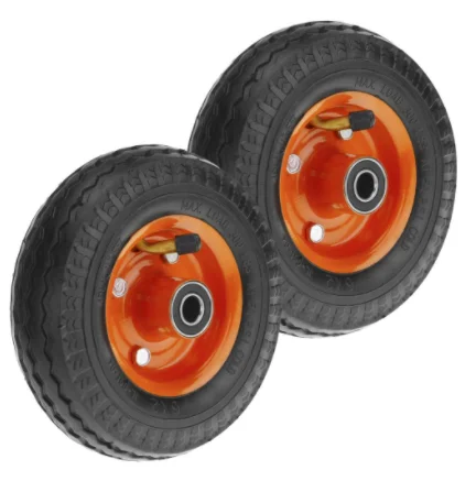 Chinese factory 6x2  pneumatic inflatable rubber hand trolley wheel 6inch