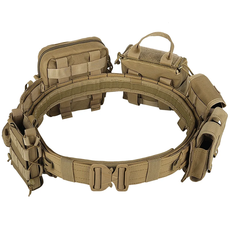 YAKEDA Multifunctional Tactical Belt Set Quick Release Tactico Belts for Training and Security for Personal Defense Equipment