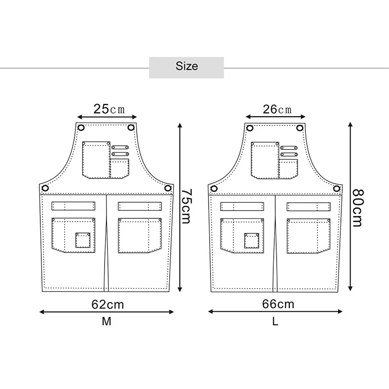Wholesale Customized Pattern Logo Split Canvas Apron Restaurant Cafe Floral Shop Workwear Apron