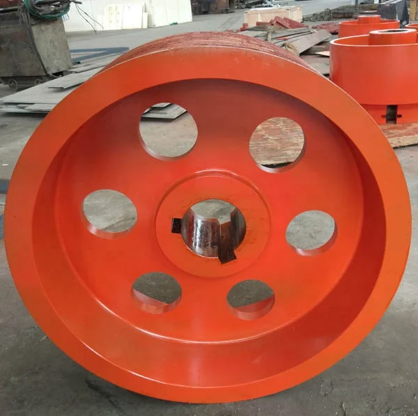 wangli Casting Alloy steel dragline excavator Large V-belt Drive Pulley