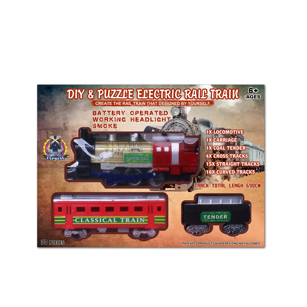 Battery Operated Super Light Rail Toy Train