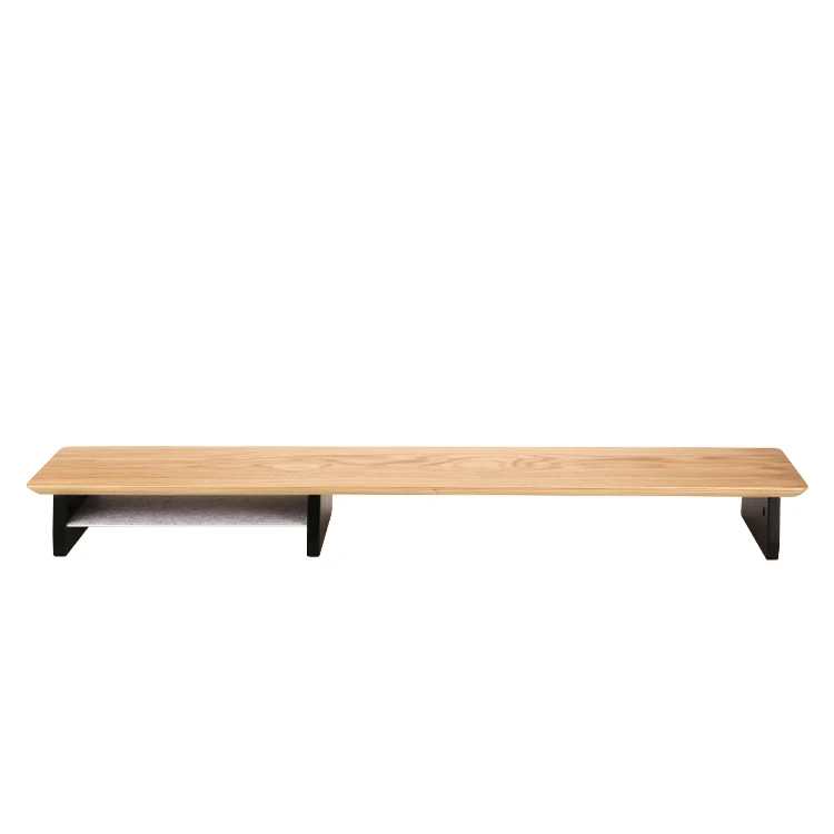 Manufacturer Direct Sales Standing Office Desk Wooden Computer Monitor Bracket Desk Shelf Monitor