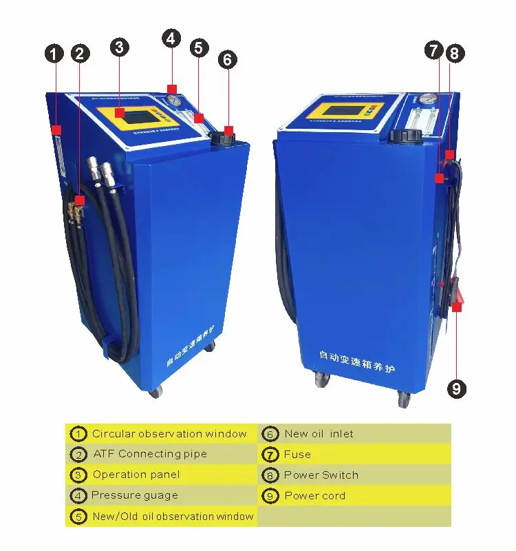 High quality  ATF change machine for Fully Automatic Transmission Fluid Oil Exchanger for car care product