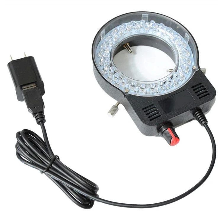 5V Microscopes lamp LED Adjustable Ring Light Illuminator Acessories for Stereo Zoom Microscopes