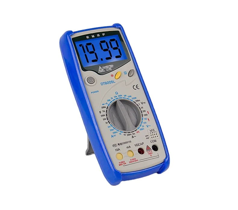 DT9205L Hot Sale High Precision Handheld Digital AC/DC Multimeter with Resistance Frequency Tester Diode test Data