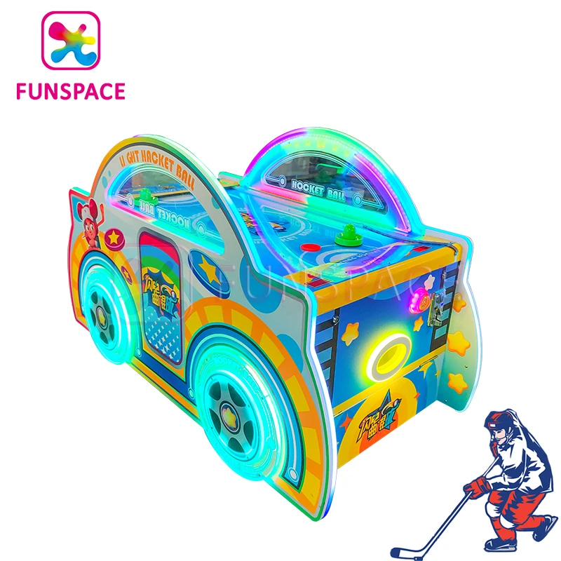 Funspace Arcade Game Machine Coin Operated Mini Air Hockey Kid Game Machine Air Hockey Table For Kids Play