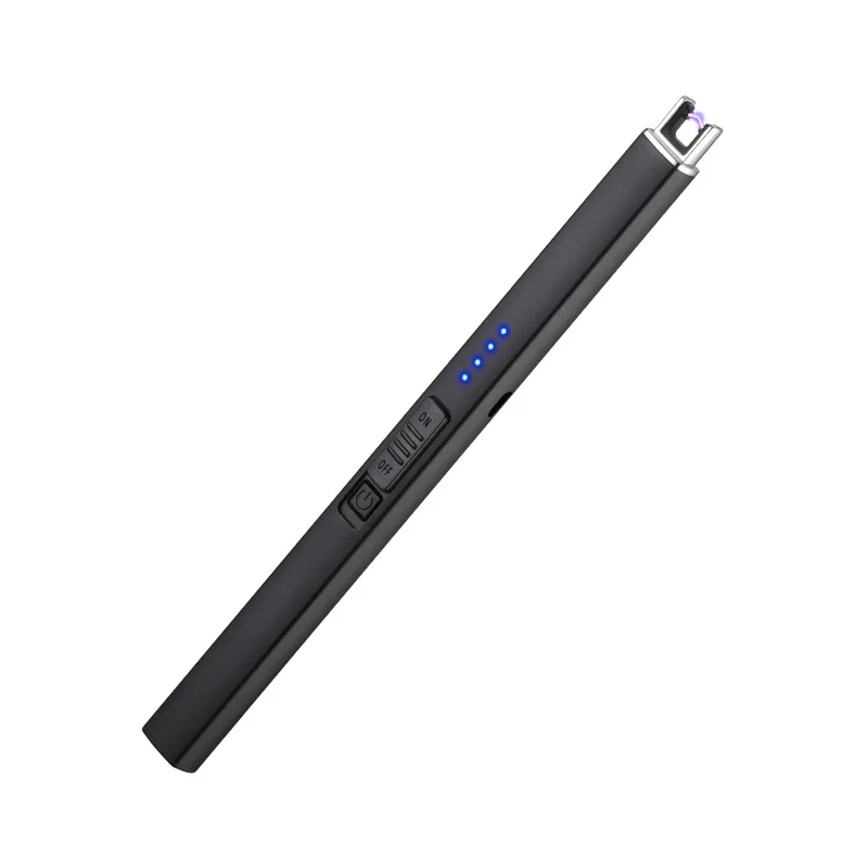 Candle Lighter USB Rechargeable Electric Plasma Lighter Windproof Flamesless Long Arc Lighters