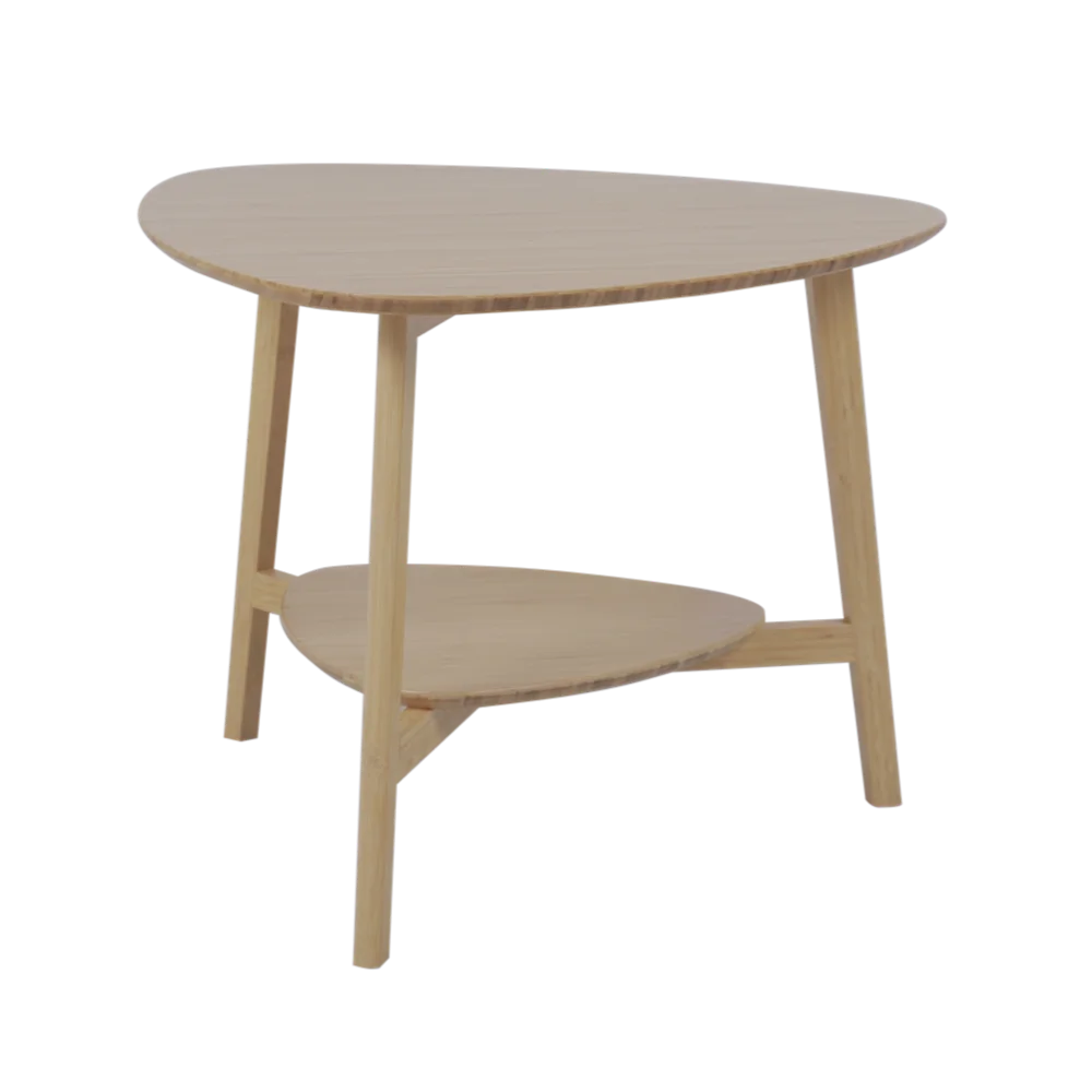 BAMBKIN livingroom table Nightstand glass corner side end bedroom bamboo side table