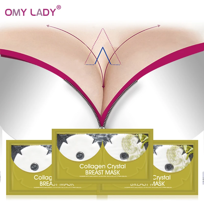 
Korean Skin Care firming and enlarging breast mask OMY LADY collagen gold chest patch 